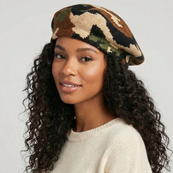 Camo Knit Beret main image 4